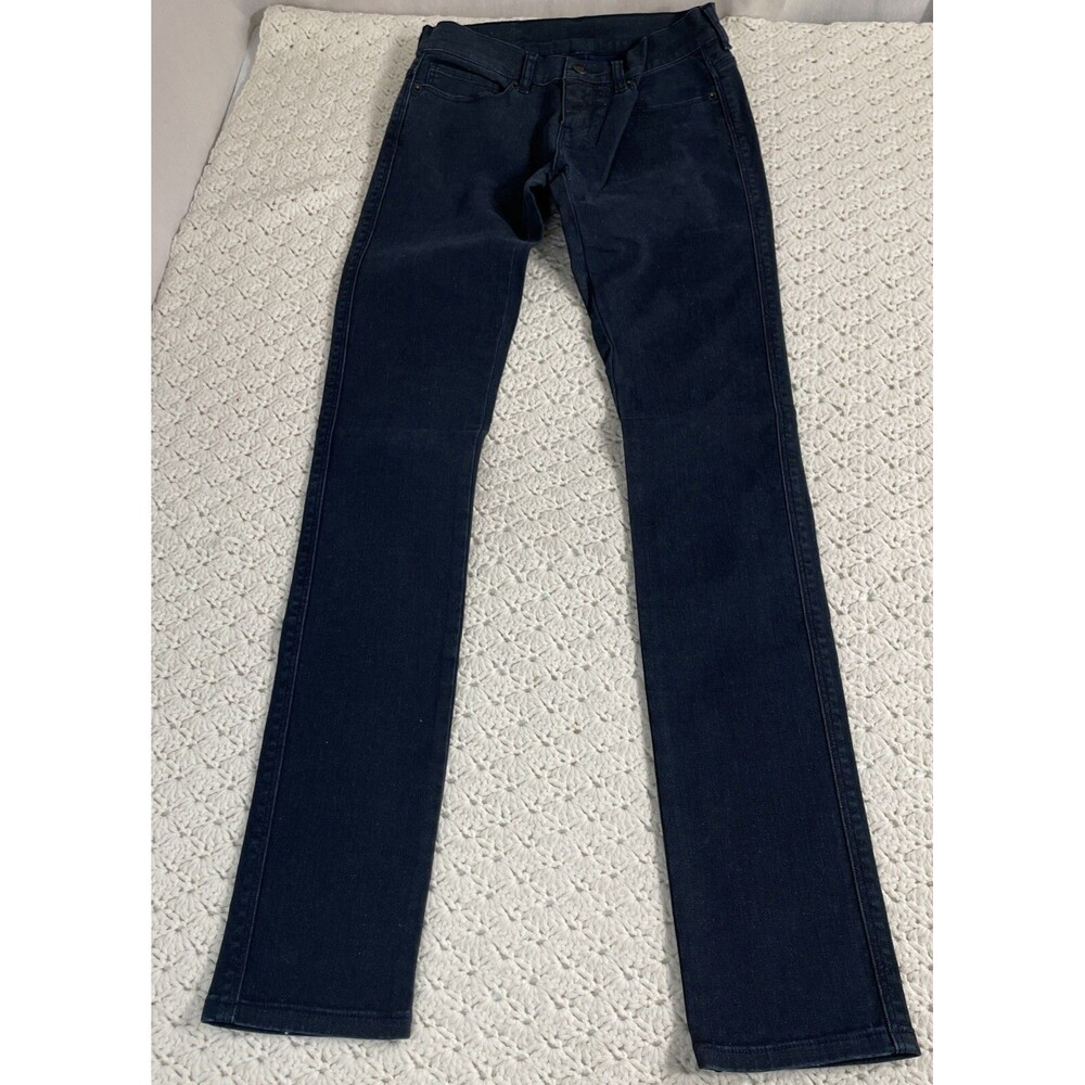 KSUBI Super Skinny Low Rise Jeans Size 25 Blue Glitter Style Moon Struck Stretch